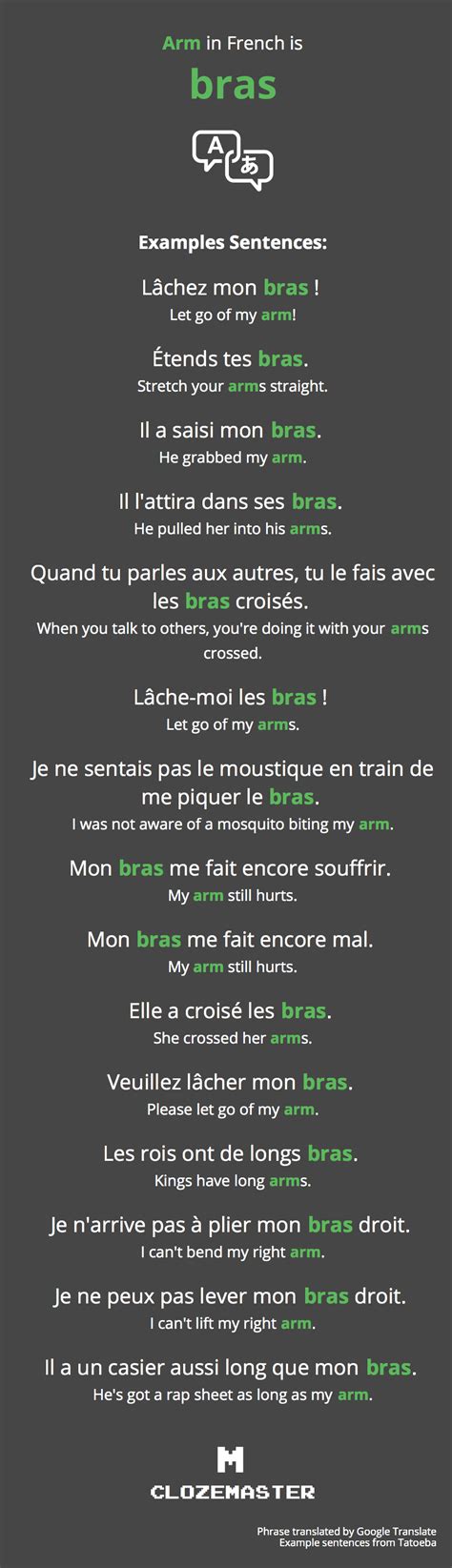 arms traduction|arm in french translation.